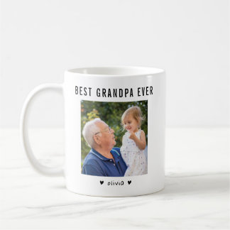 Caneca De Café Melhor Avô de Todos os Tempos Moderno 2 Foto Perso