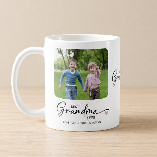 Caneca De Café Melhor Avó de Todos os Tempos Moderno Script 1 ou