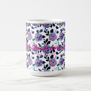 Caneca De Café Melhor Avó Dia das Mães Floral Brilhante
