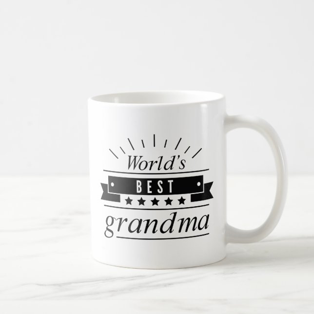 Caneca De Café Melhor Avó do Mundo (Direita)