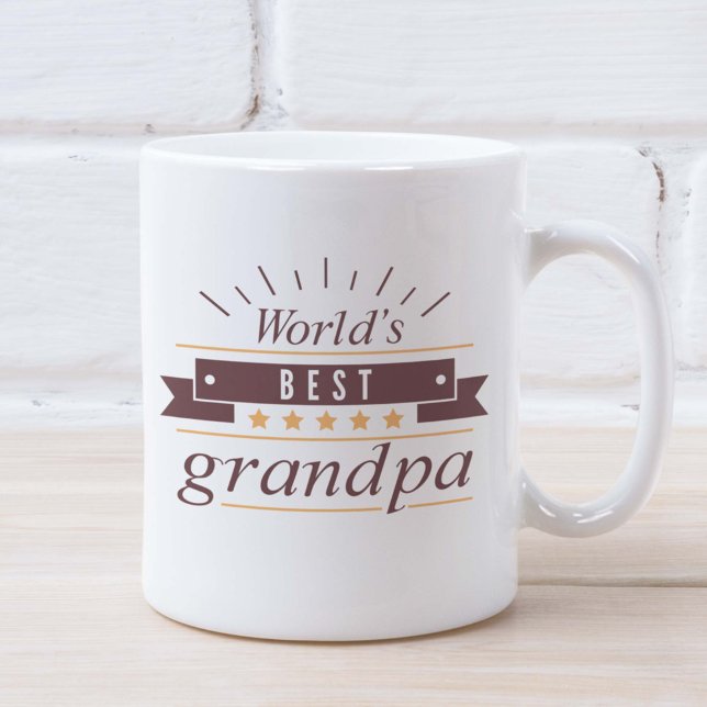 Caneca De Café Melhor Avô do Mundo (World's Best Grandpa Mug)