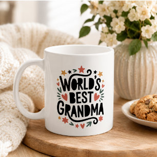 Caneca De Café Melhor Avó do Mundo Foto Dia dos Avós
