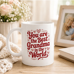 Caneca De Café Melhor Avó do Mundo Foto Dia dos Avós