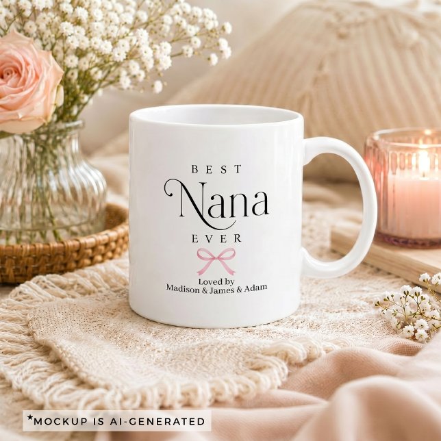 Caneca De Café Melhor Avó do Mundo Presente dos Netos (Best Nana Ever Gift from Grandkids Coffee Mug)