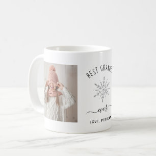Caneca De Café Melhor Avô Nunca Dois flocos de neve de prata e