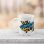 Caneca De Café Melhor Avô Nunca | Foto do avô<br><div class="desc">Lembre o vovô de seu melhor status de sempre este Dia dos Dias de os pais ou Avós. A caneca fotográfica personalizada apresenta duas fotos com "Best Grandpa Ever" em cada lado,  em letras retroazuis e amarelas.</div>