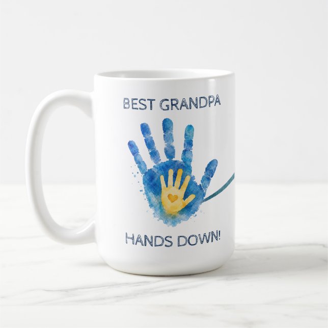 Caneca De Café Melhor Avô Sem Dúvida Presente do Dia dos Pais (Esquerda)
