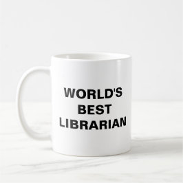 Caneca De Café Melhor bibliotecário do mundo