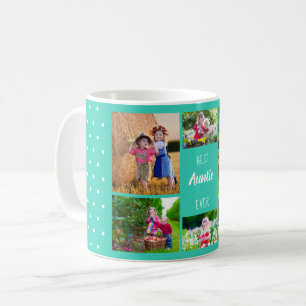 Caneca De Café Melhor Bolinhas de Colagem de Fotografias Nunca Tu