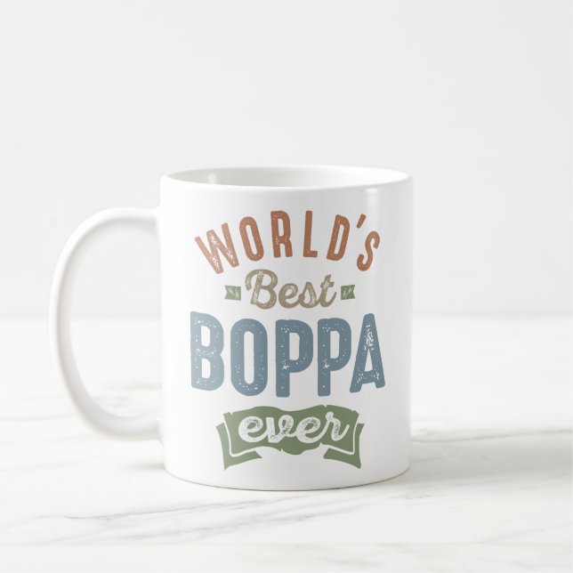 Caneca De Café Melhor Boppa do Mundo (Esquerda)