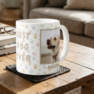 Caneca De Café Melhor Cachorro de Todos os Tempos 2 Nome da Foto