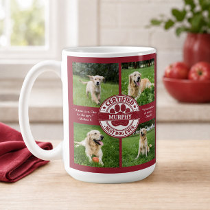 Caneca De Café Melhor Cachorro de Todos os Tempos 4 Foto Vermelho