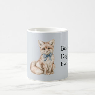 Caneca De Café Melhor Cachorro de Todos os Tempos Laço Azul