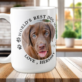 Caneca De Café Melhor Cachorro do Mundo Mãe Personalizada 2 Pet P