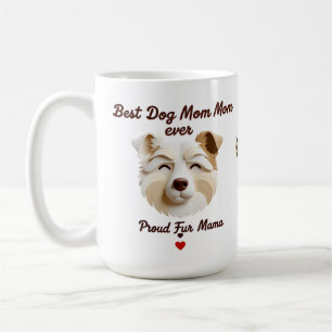 Caneca De Café Melhor Cachorro Mãe 15oz Mug - Orgulhosa Pele Mama
