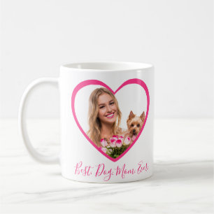 Caneca De Café Melhor Cachorro Mãe Já Personalizada Coração 2 Fot
