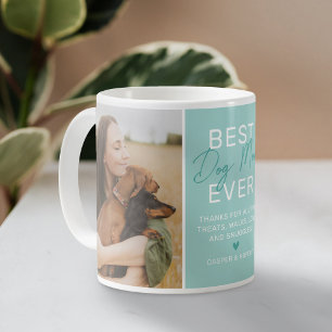 Caneca De Café Melhor Cachorro Mãe Nunca Teal 2 Foto