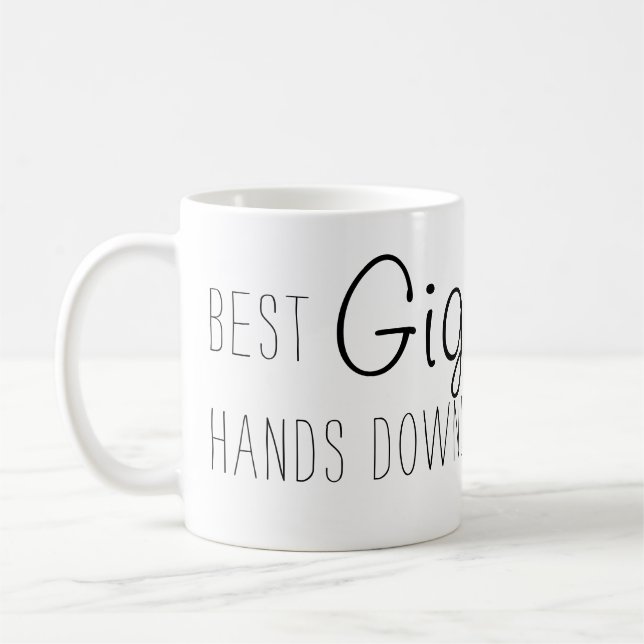 Caneca De Café Melhor caneta Gi para baixo (Esquerda)