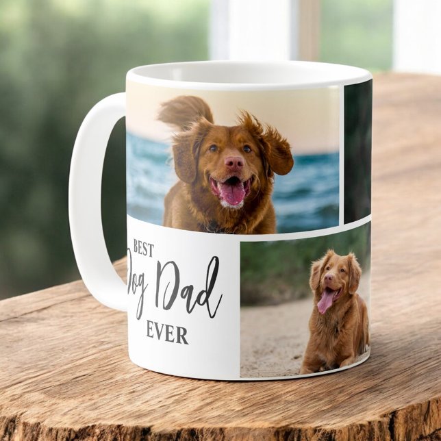 Caneca De Café Melhor Cão Algum Dia Personalizado Foto De Pet (Criador carregado)