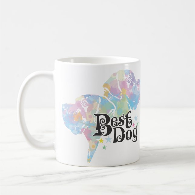 Caneca De Café Melhor Cão "manchado" (Esquerda)