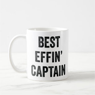 Caneca De Café Melhor Capitão Effin