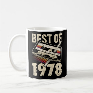 Caneca De Café Melhor Cassete De Áudio De 1978 46Th 46