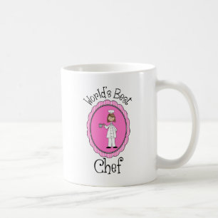 Caneca De Café Melhor Chef do Mundo - Mulher - Presentes e Camise