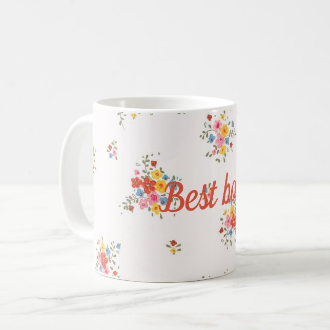 Caneca De Café Melhor chefe (Frente Esquerda)