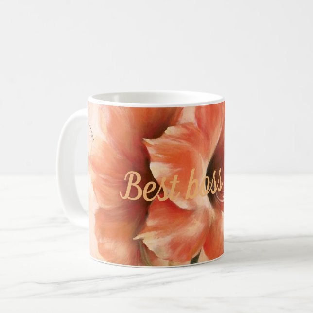 Caneca De Café Melhor chefe de sempre (Frente Esquerda)