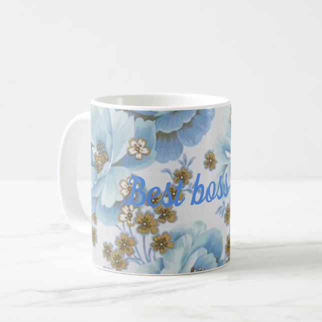 Caneca De Café Melhor chefe de sempre (Frente Esquerda)