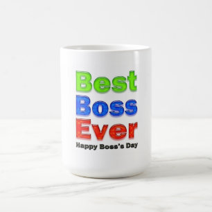 Caneca De Café Melhor Chefe do Dia dos Chefes