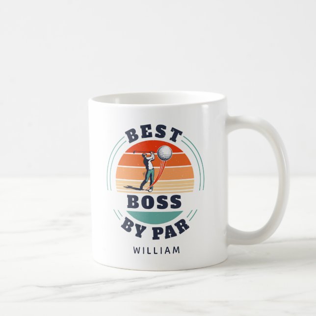 Caneca De Café Melhor Chefe Do Empregador Par Personalizado De Go (Direita)