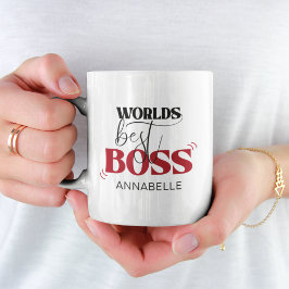 Caneca de Café Melhor Chefe do Mundo