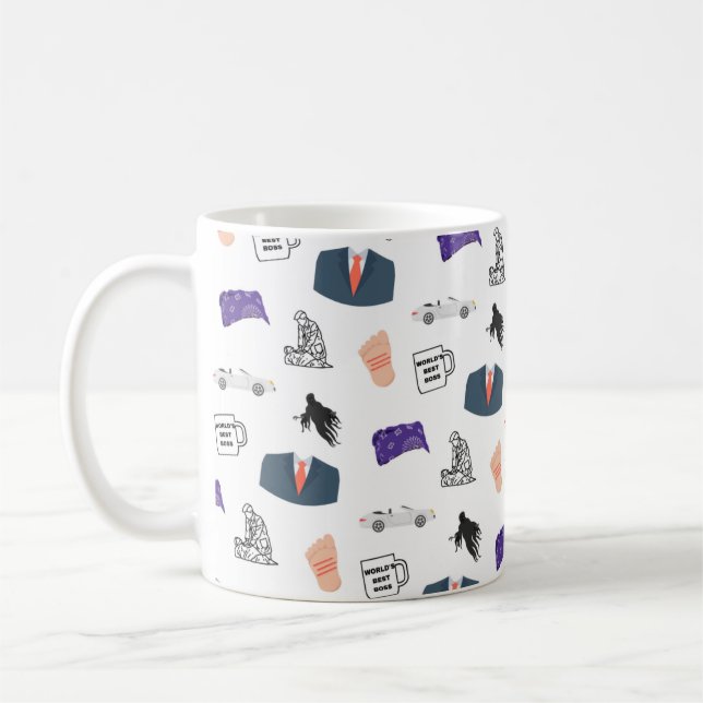 Caneca De Café Melhor Chefe do Mundo Michael Scott Mug (Esquerda)