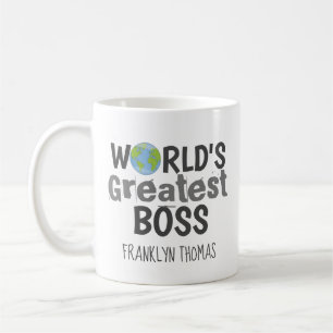Caneca De Café Melhor Chefe do Mundo Moderno Personalizado