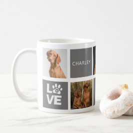 Caneca De Café Melhor Cinza De Cachorro Alguma Vez Personalizada
