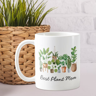 Caneca De Café Melhor Citação de Jardim de Plantas Domésticas em 