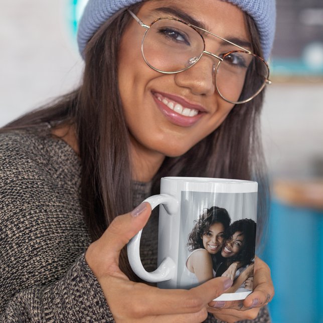 Caneca De Café Melhor colaborador de fotos personalizado de todos (Criador carregado)