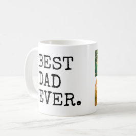 Caneca De Café Melhor Colagem de Fotografias do Pai Ever 4