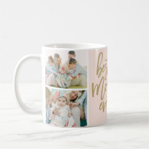 Caneca De Café Melhor Colagem de Fotos de Mãe Nunca