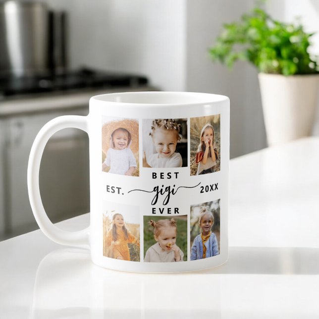 Caneca De Café Melhor Colagem de Fotos GiGi de Todos os tempos -  (Criador carregado)
