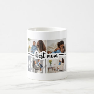 Caneca De Café Melhor Colagem de Fotos Personalizada da Mãe 4
