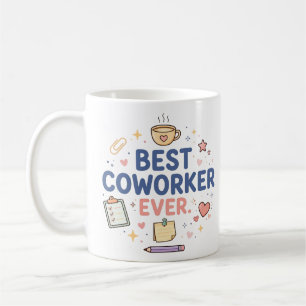 Caneca De Café Melhor Colega de Trabalho Engraçado Apreciação no