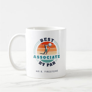 Caneca De Café Melhor Colega de Trabalho Por Par Amante de Golfe