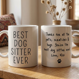 Caneca De Café Melhor Cuidador de Cães de Todos os Tempos Cachorr
