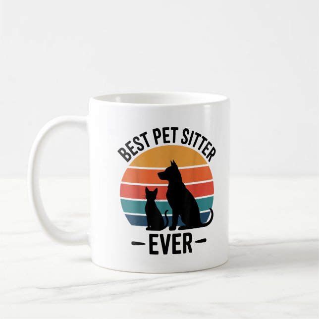 Caneca De Café Melhor Cuidador de Cães de Todos os Tempos Present (Esquerda)
