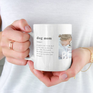 Caneca De Café Melhor definição de mãe de cachorro Três fotos