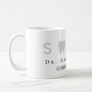 Caneca De Café Melhor Dentista de Ícone dos Dentes Modernos