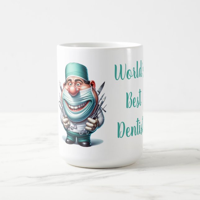 Caneca De Café Melhor Dentista do Mundo (Centro)