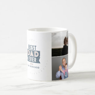Caneca De Café Melhor Design de Colagem de Fotos de Pai de Todos